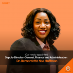 Our newly appointed Deputy Director-General, Finance & Administration , Dr. Bernardette Naa Hoffman